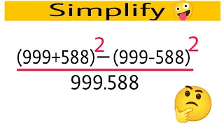 Math simplification question | math Olympiad problem simpleyfy | can you solve this