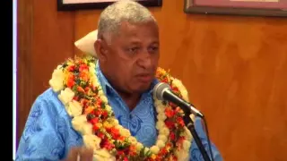 Fijian Prime Minister  chief guest  at the Fiji Navy Anniversary Celebrations