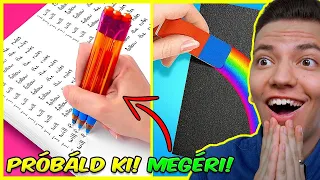 TOP 10 ISKOLAI LIFE HACK, AMIT MUSZÁJ KIPRÓBÁLNOD! 😱 | TIPPEK/TRÜKKÖK, HOGYAN ÉLD TÚL A SULIT! 🤓