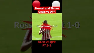 Ellis Simms and Ross Stewart Combining Goals for SAFC vs QPR (2-2)