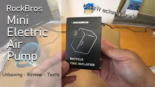 RockBros Mini Electric Air Pump - Unboxing - Review - Opinions - Wow!