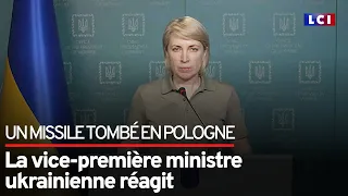 Un missile tombé en Pologne : la vice-première ministre ukrainienne réagit