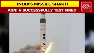 Nuclear Capable Agni V Successfully Test Fired | India's Missile Shakti