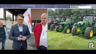 "Tuskowe paraliżuje Europę - wielki protest rolników w Brukseli! | Republika Na Żywo