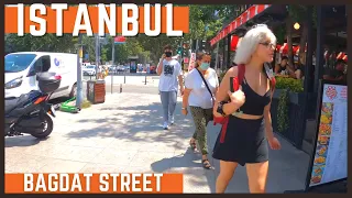 Turkey Istanbul Walking Tour | Bağdat Street Istanbul City 2021 |4k UHD 60FPS |luxury neighborhood