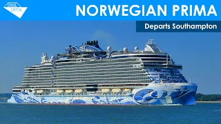 Norwegian Prima departs Southampton (02/06/2024)