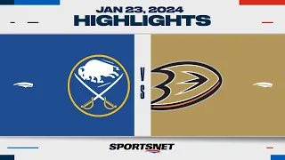 NHL Highlights | Sabres vs. Ducks - January 23, 2024