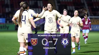 West Ham v Chelsea (0-7) | Highlights | FA Women's League Cup