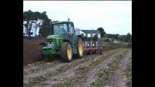 John Deere 6910 ploughing 2004