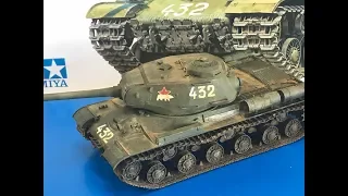 Building, painting, and weathering the Tamiya 1/35 JS2  IS2  Step by step instructions