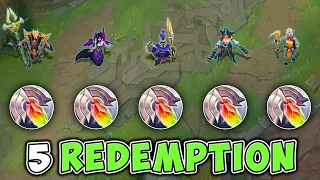 WE ALL BUILT REDEMPTION AND DEAL 50% AOE TRUE DAMAGE AT ONCE (HILARIOUS)