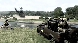 Ukrainian Troops Destroy elite Russian invaders on the left bank of the Dnieper - ARMA 3