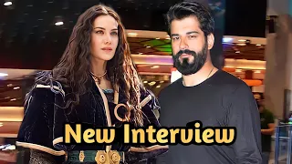 Burak ozcivit New Interview || Is Fahriye Evcen Leaving Alparslan || Translated