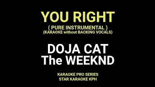 Doja Cat - You Right ( NO BACKING VOCALS with LYRICS )