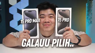 Titanium ENTENG BANGET! UNBOXING iPhone 15 Pro & 15 Pro Max