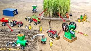 Mini Tractor transporting | sugarcane juice making process science project|juice machine| @NsTvKing