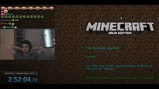 Richard Chirkin | Minecraft: JE - Random Seed - Any% - [2:52:04]