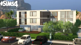 Modern Apartment Building | Stop Motion build | The Sims 4 | NO CC