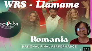 WRS  - Llamame - Romania : National Final Performance Eurovision 2022: First Time Reaction