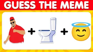 Guess The Meme By Emoji | Skibidi Toilet, Wednesday, One Two Buckle My Shoe, Skibidi Dom Dom Yes Yes
