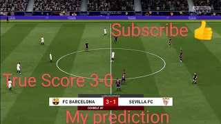 Barcelona vs Sevilla | Copa Del Rey - Semi - Finals | My prediction | Fifa 21 | Ps4 Pro | Full HD Ga