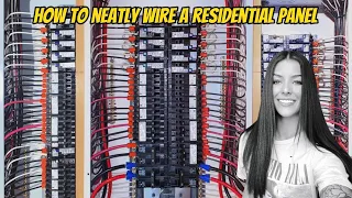 How To Neatly Wire A Residential Panel | Karly the Sparky