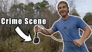 Magnet Fishing At A Crime Scene - What Will We Find Magnet Fishing (Gun Recovered)