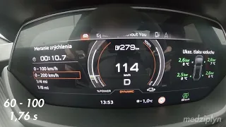 2023 Audi RS e-Tron GT - Acceleration 0-100-200km/h, 80-120km/h, 60-100km/h