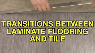 How to Install Flat Transitions Between Laminate Flooring and Tile Tips MrYoucandoityourself