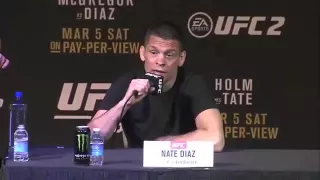 UFC 196 Pre fight Press Conference  McGregor vs Diaz Trash talk Highlights