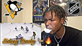 FIRST TIME REACTING TO SIDNEY CROSBY | SIDNEY CROSBY CAREER PENGUINS TOP 10 PLAYS | NHL REACTION