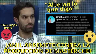 Jamil arremete contra la producción de MasterChef Ecuador Cuarta Temporada