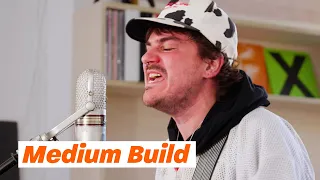 Medium Build freaks out while playing a set at our office | Track Star Presents