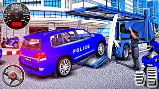 US Police Car Quad Bike Police - Land Cruiser Police Transport - Best Android Gameplay