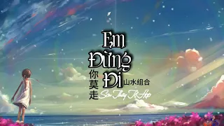 (Phiên âm + Vietsub ) Em đừng đi - Sơn thủy tổ hợp | 你莫走 - 山水组合  | Nhạc hot Tiktok