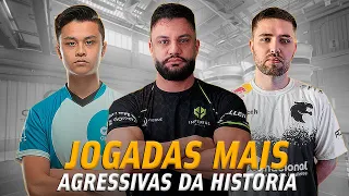 As 30 Jogadas mais agressivas da história do CS:GO -  Melhores jogadas (Fer, art, stewie2k...)