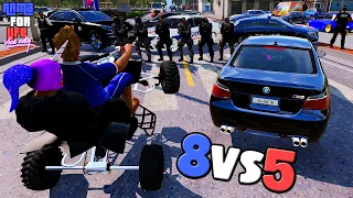 8 POLICIERS CONTRE NOUS APRÈS LE VOL D'UN QUAD 😈 | A4L VICE CITY