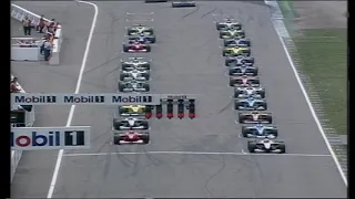 F1 2000 - GP da Alemanha - Largada e primeiras voltas (Globo HD 60fps)