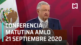 Conferencia matutina AMLO/ 21 de septiembre 2020