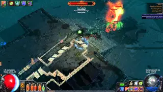 Path of exile -  Wharf 67 Map Boss Only - Dual Flame Totem