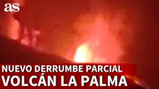 VOLCÁN EN LA PALMA | INTENSA actividad deriva en NUEVO DERRUMBE PARCIAL en la CARA NORTE | AS