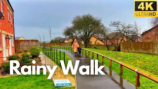 Rain walk in England | countryside | Penrith. 4K