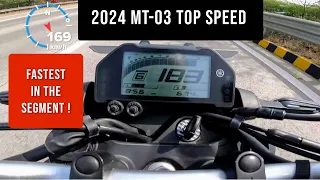YAMAHA MT-03 TOP SPEED | FASTEST IN THE SEGMENT! TRUE GPS TOP SPEED