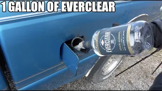 What Happens If You Fill Up An EMPTY Tank With Everclear? (152 Proof Alcohol)