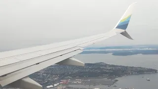 Alaska Airlines Boeing 737-900ER BEAUTIFUL Landing into Seattle (with DOWNTOWN VIEWS)