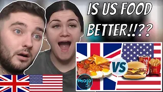 British Couple Reacts to UK vs US Food: Which Is Better?