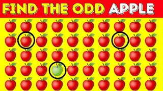 FIND THE ODD 🍎APPLE OUT in this Emoji Quiz! | Odd One Out Puzzle | Find The Odd Emoji Quizzes