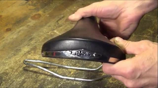 Installing a replacement rail on a fancy bike saddle