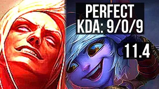 VLADIMIR vs TRISTANA (MID) | 9/0/9, Legendary, 1.1M mastery | BR Grandmaster | v11.4