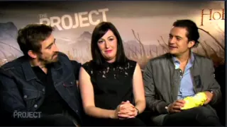 PREVIEW Hobbit Elves (Lee Pace, Orlando Bloom) & Guest Interviewed by Evangeline Lily